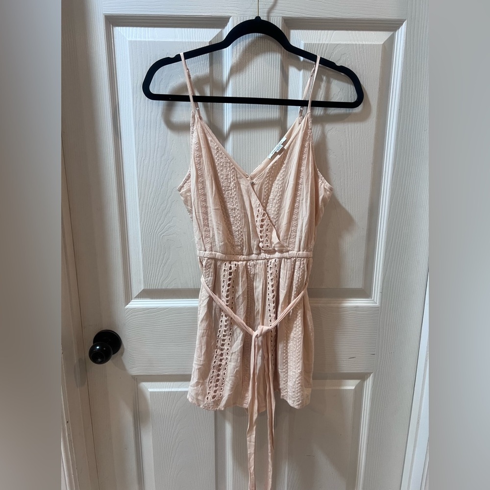 American Eagle Outfitters Blush Lace Romper